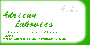 adrienn lukovics business card
